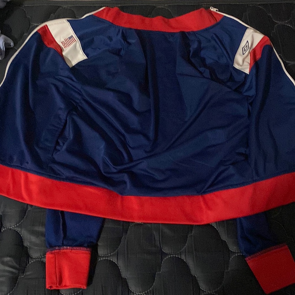 Umbro Red White and Blue USA Bomber Jacket